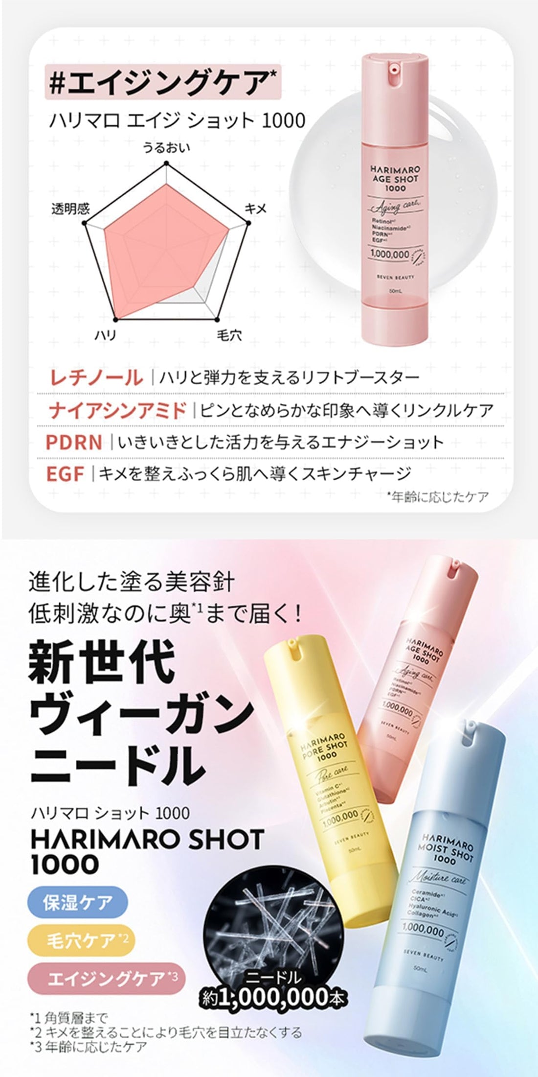 Seven Esthe Harimaro Age Shot 50mL Japanese Skincare Essence