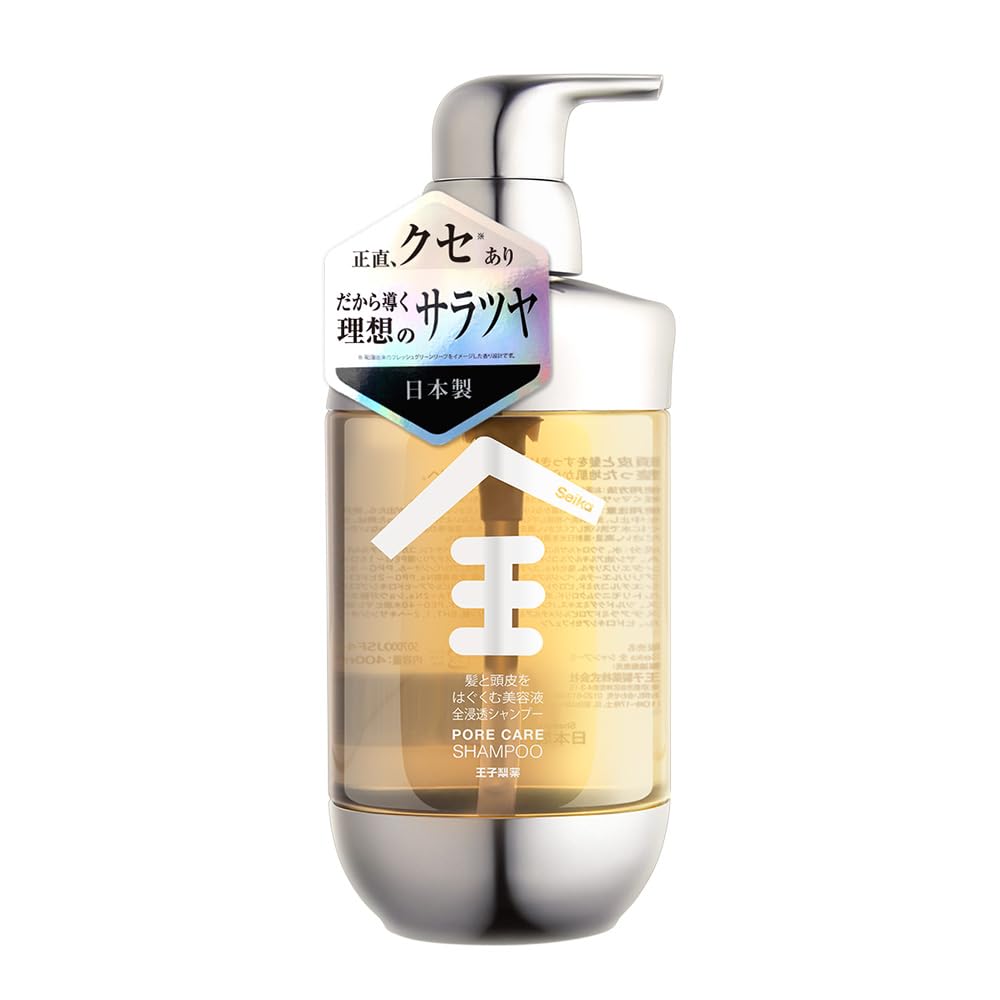 SEIKA Zen Shampoo 400ml with Fresh Green Leaf and Herbal Scent
