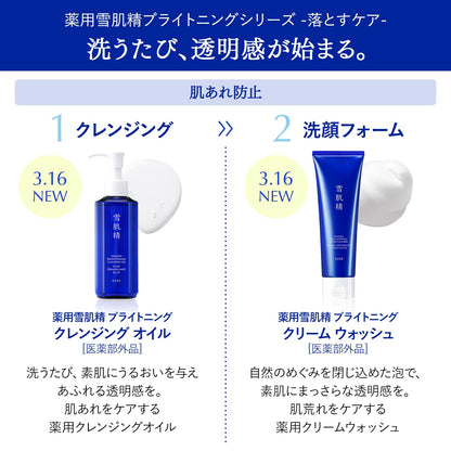 Sekkisei Brightening Cream Wash 20g Gentle Cleansing Foam