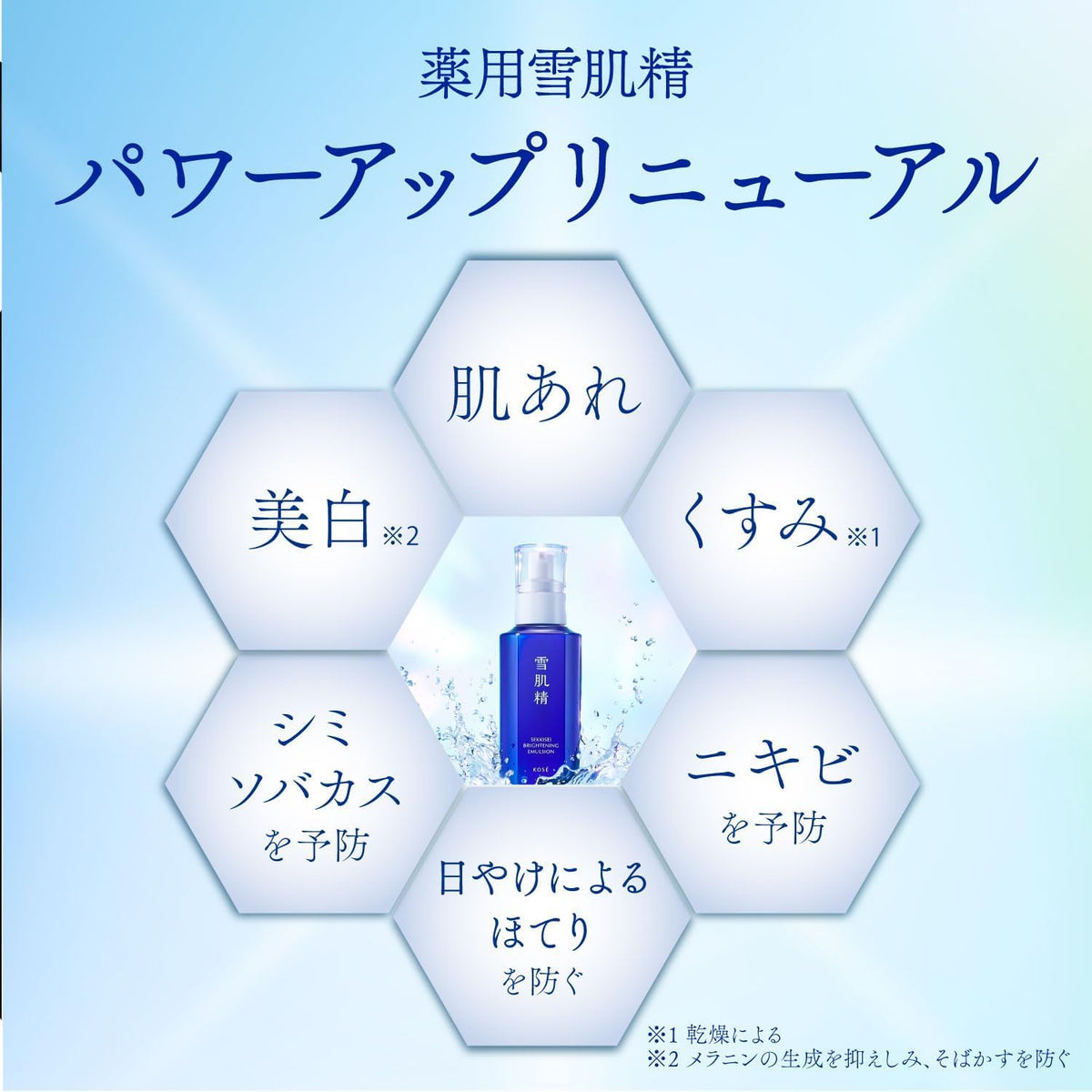 Sekkisei Brightening Emulsion Refill Kit with Cream Wash 120mL