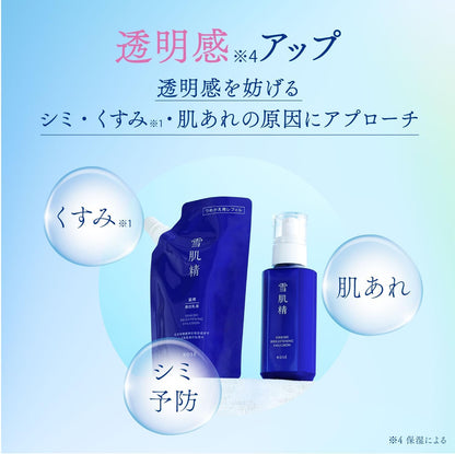 Sekkisei Brightening Emulsion Refill Kit with Cream Wash 120mL