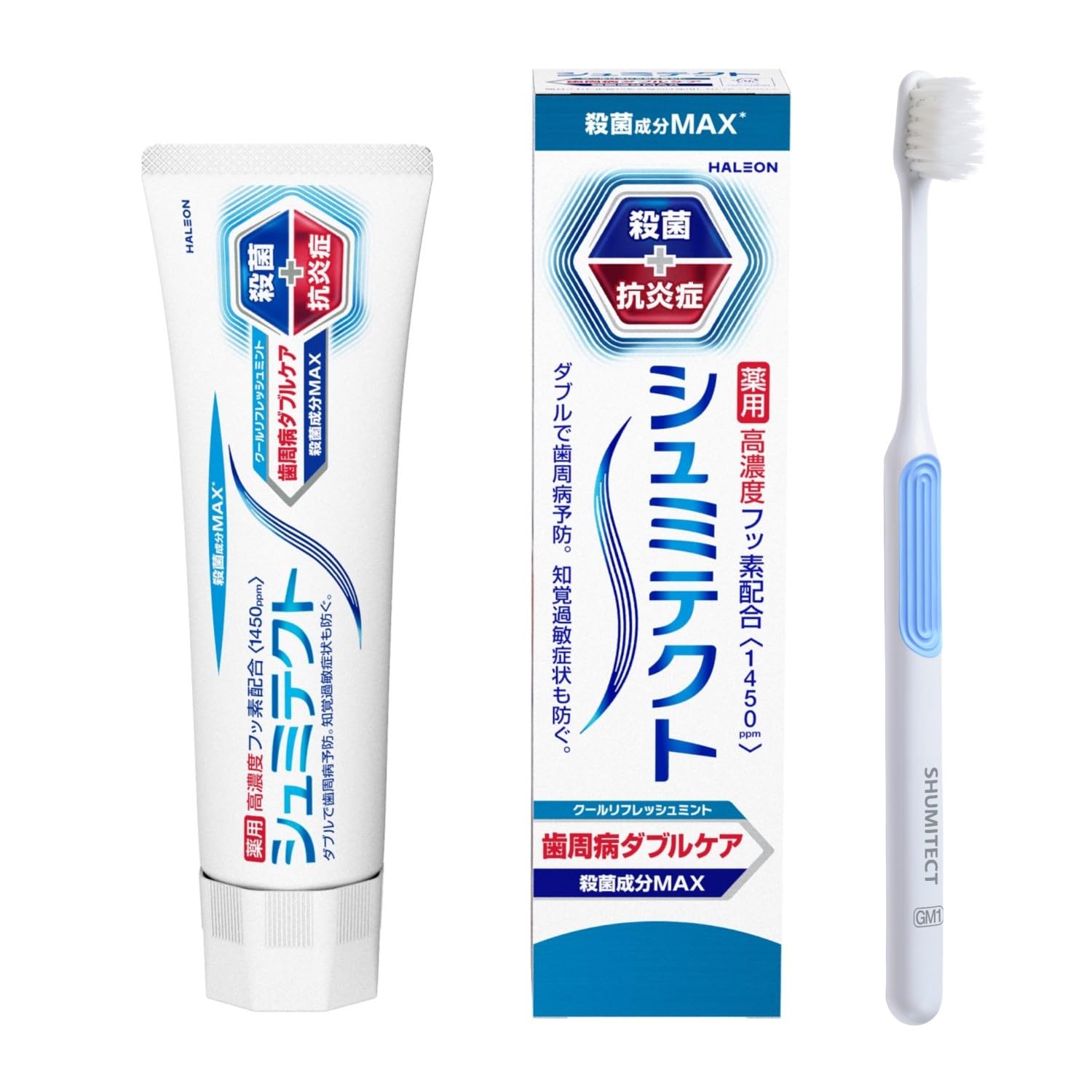 Sensodyne Double Protection EX Cool Mint Toothpaste and Toothbrush Set