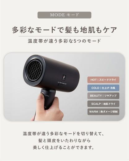 SHARP Hair Dryer Plasma Cluster Beauty IB-P801-B Midnight Black