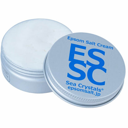 Sea Crystals Epsom Salt Cream Moisturizer 30g for Japanese Skincare