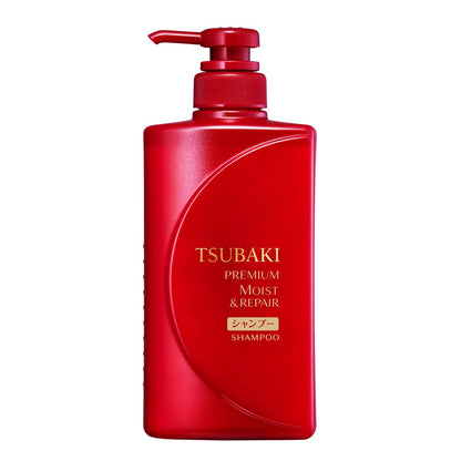TSUBAKI Premium Moist &amp; Repair Shampoo Main Body Tsubaki Glossy Moist Liquid Package: Red 490 milliliters (x 1)