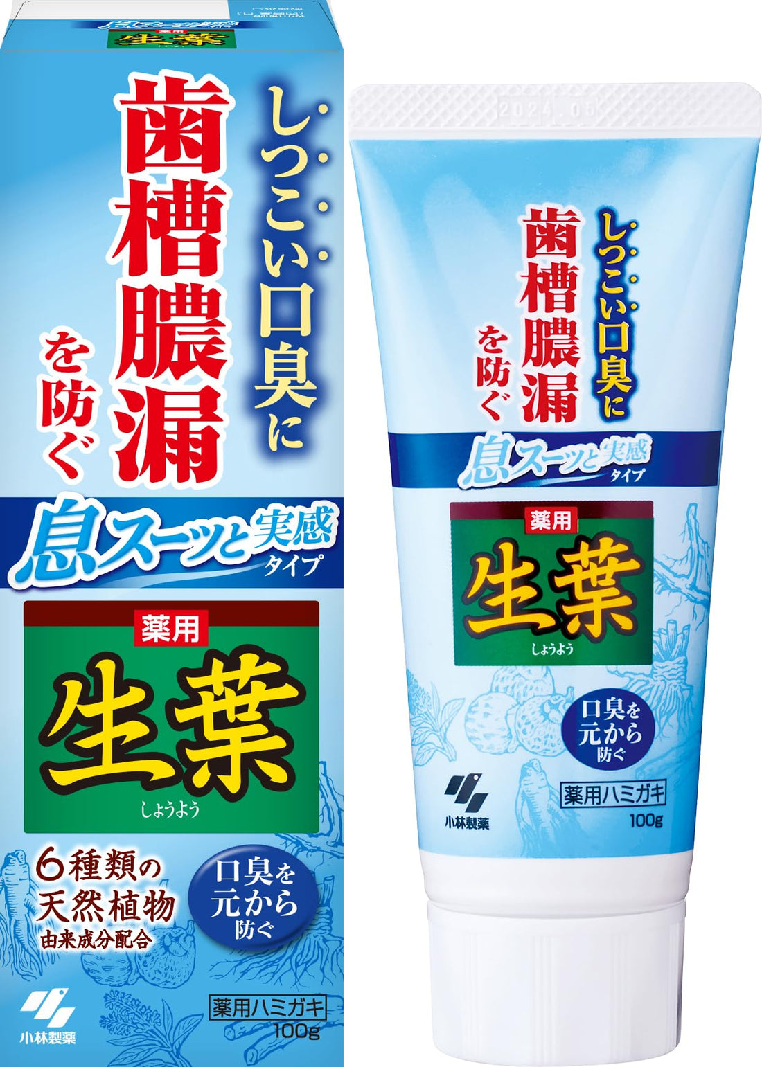 Shouyou Fresh Breath Sensation Medicated Toothpaste, Japanese and Chinese Herbal Flavor 100g
