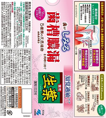 Shouyou Herbal Mint Toothpaste for Sensitive Teeth 100g