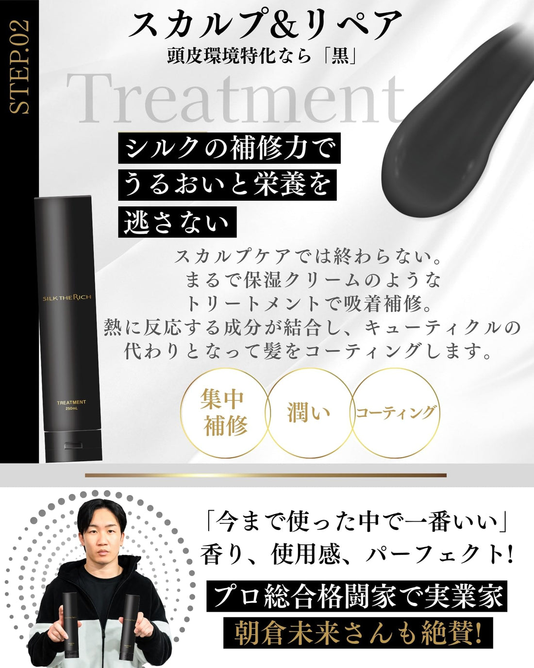 SILK THE RICH Traitement Capillaire Réparateur 250ml