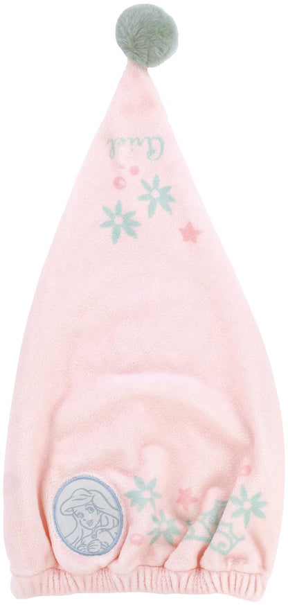 Skater Quick-Dry Towel Cap for Hair Care Featuring Disney Princess Ariel