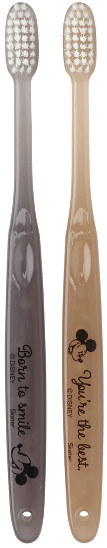 Skater Toothbrush 18cm Compact Head 2-Pack Regular Disney Mickey Mouse 2 TBN1W-A