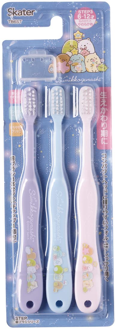 Skater Brosse à Dents Souple pour Enfants Lot de 3