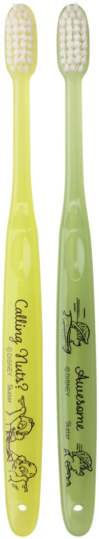 Skater Toothbrush 18cm Compact Head Set of 2 Normal Disney Chip &amp; Dale 2 TBN1W-A