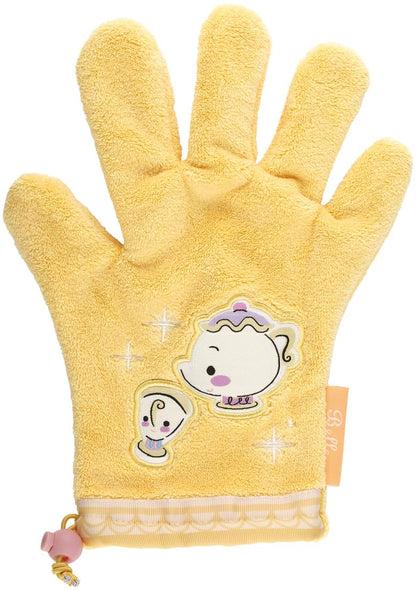 Skater Hair Drying Gloves Hair Drying Towel 26cm Quick Dry Absorbent Disney Princess Belle Beauty and the Beast Mrs. Potts Chip BSDMT1