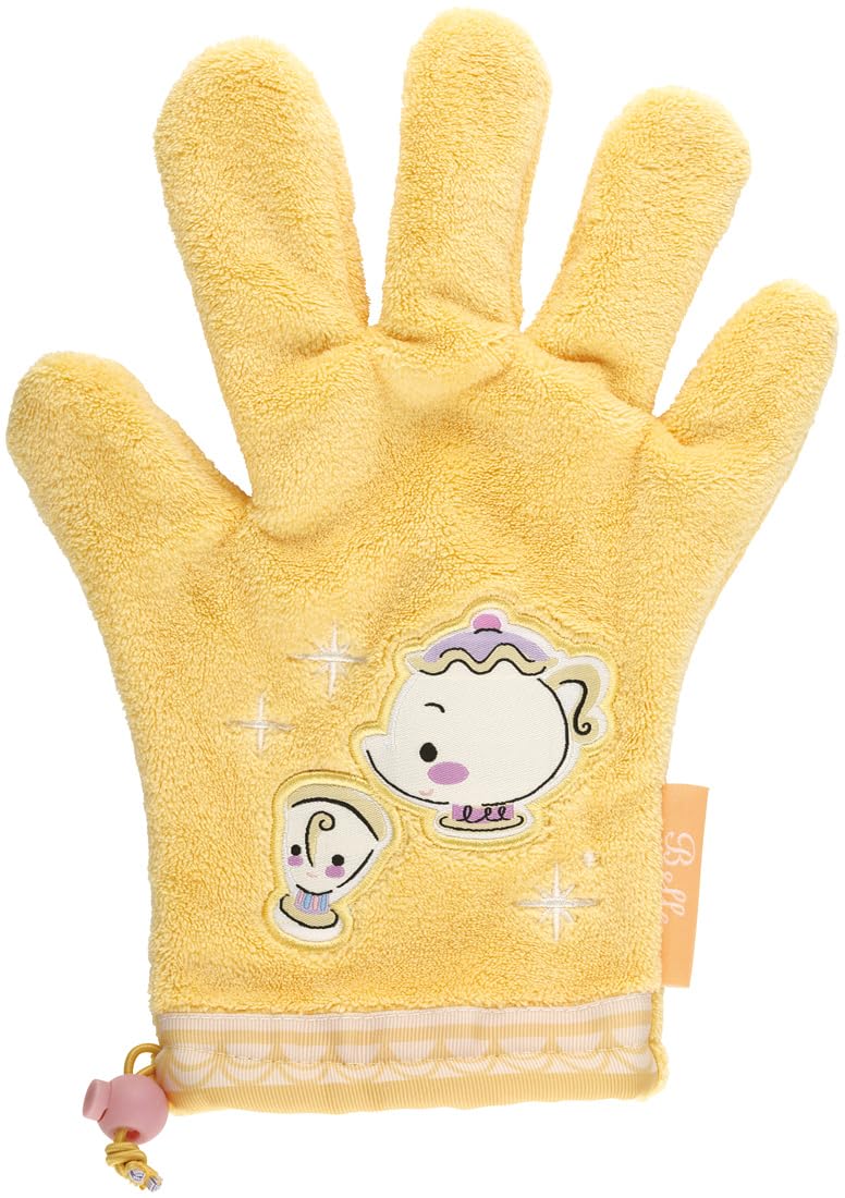 Skater Hair Drying Gloves Hair Drying Towel 26cm Quick Dry Absorbent Disney Princess Belle Beauty and the Beast Mrs. Potts Chip BSDMT1