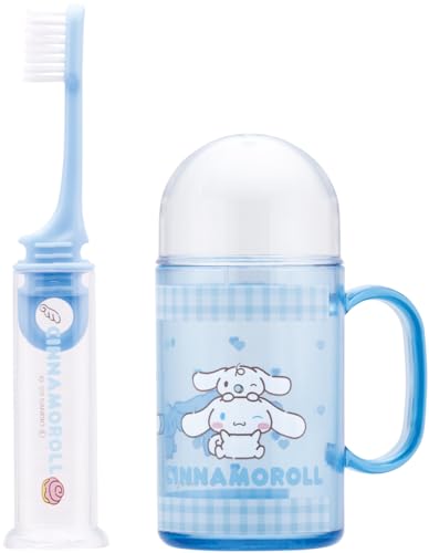 Skater Portable Toothbrush Travel Set for Kids with Cinnamoroll Design