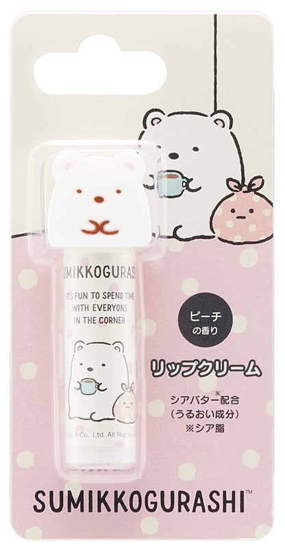 Skater Mascot Lip Cream Sumikko Gurashi Shirokuma Peach Scent CMCL1