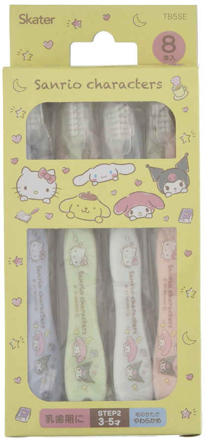 Skater Fun Toothbrush for Preschoolers Soft 8 Pieces 14cm