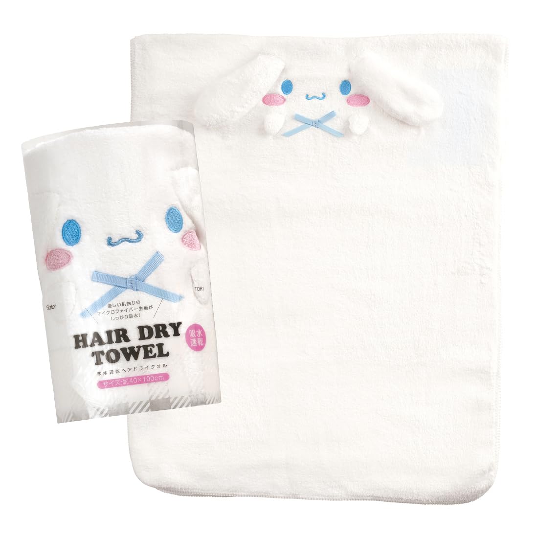 Skater Absorbent Quick-Drying Hair Drying Towel Cinnamoroll Sanrio 40×100cm TOH1-A