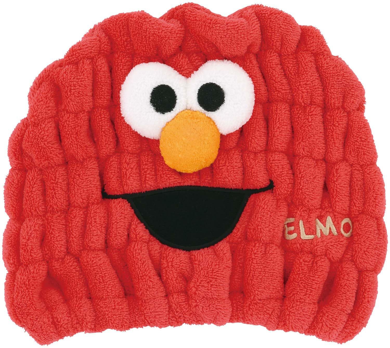 Skater Quick-Drying Animal Towel Cap Elmo 23cm x 17cm
