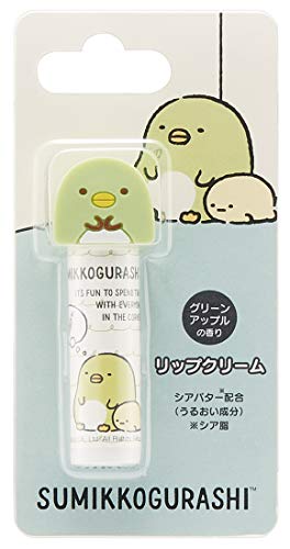 Skater Mascot Lip Cream Cute Penguin Design Green Apple Scent