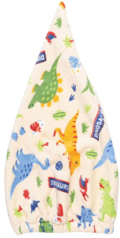 Skater Quick-Dry Dinosaur Towel Cap for Kids
