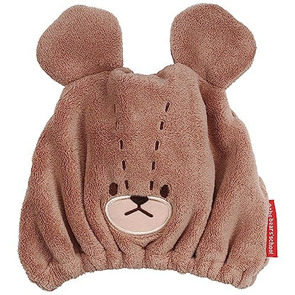 Skater Quick-Dry Animal Towel Cap for Kids 23x17cm