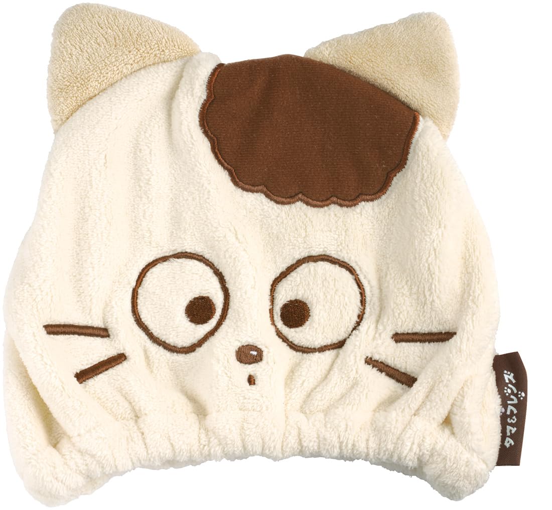 Skater Quick-Dry Animal Towel Cap for Kids 23cm x 17cm