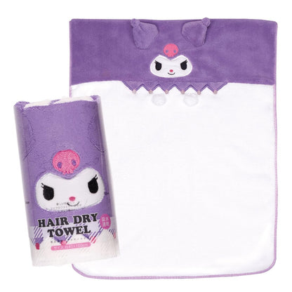 Skater Quick-Dry Hair Drying Towel Kuromi 40x100cm for Water Play