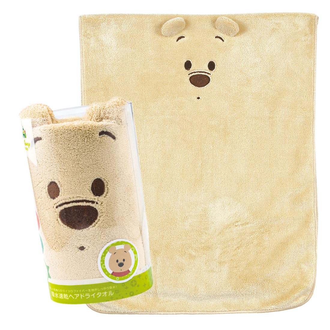 Skater Quick-Dry Hair Drying Towel Disney Winnie the Pooh 40x100cm