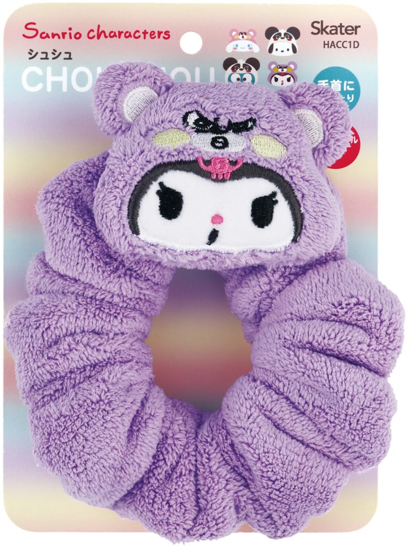 Skater Chouchou Kuromi Headwear Soft and Fluffy Hair Accessory