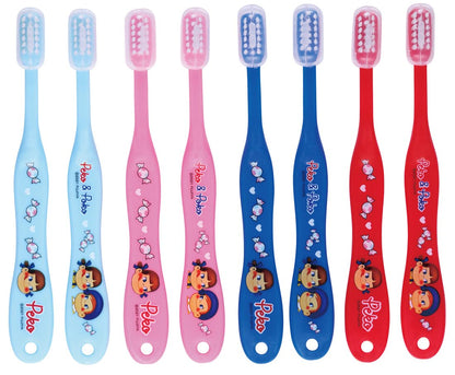 Skater Toothbrush for Preschoolers Soft 8 Pieces 14cm Fun Design