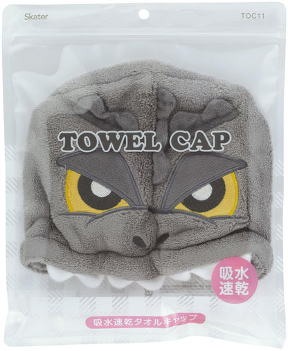 Skater Absorbent Quick-Dry Towel Cap 23cm x 17cm Godzilla TOC11
