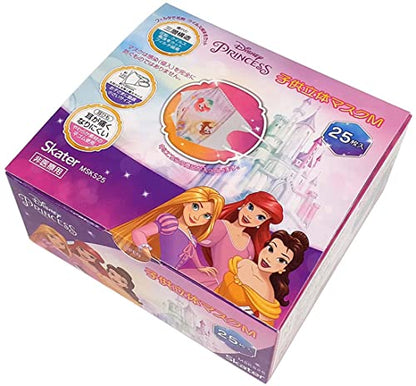 Skater Three-Layer Non-Woven 3D Mask M for Children 25 Pieces Disney Princess MSKS25-A