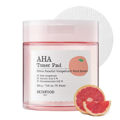 SKINFOOD Pink Grapefruit AHA Toner Pads 250g