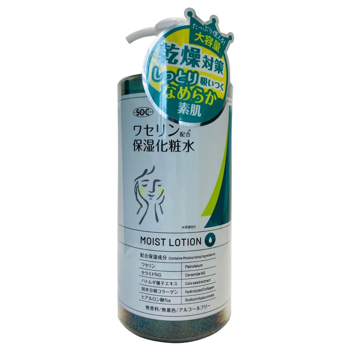 SOC Moisturizing Lotion with Ceramides 16.9 oz for Hydration