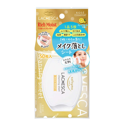 Softymo Moisturizing Cleansing Sheets Rich Moist 50 Sheets