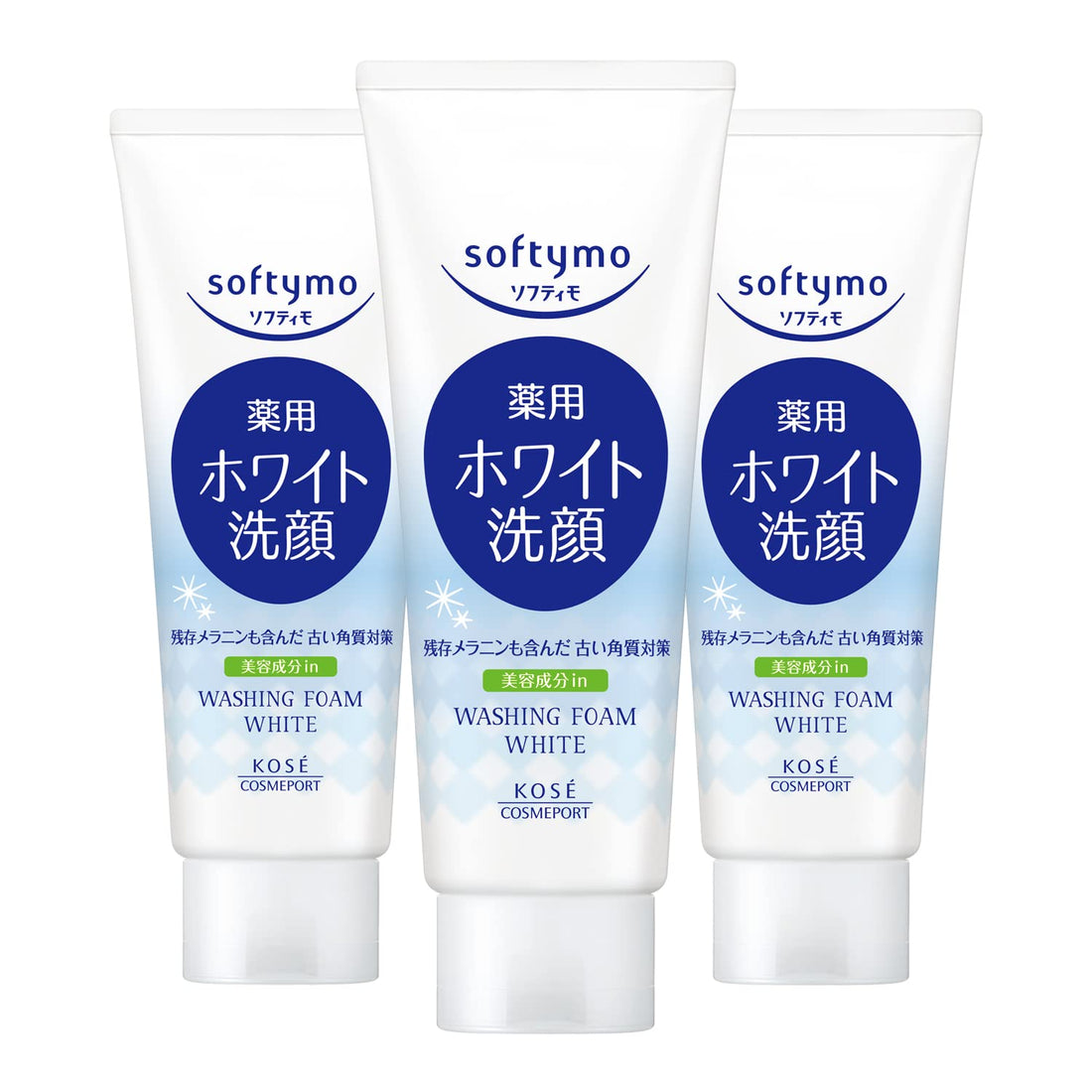 softymo White Facial Cleansing Foam 150g for Gentle Exfoliation