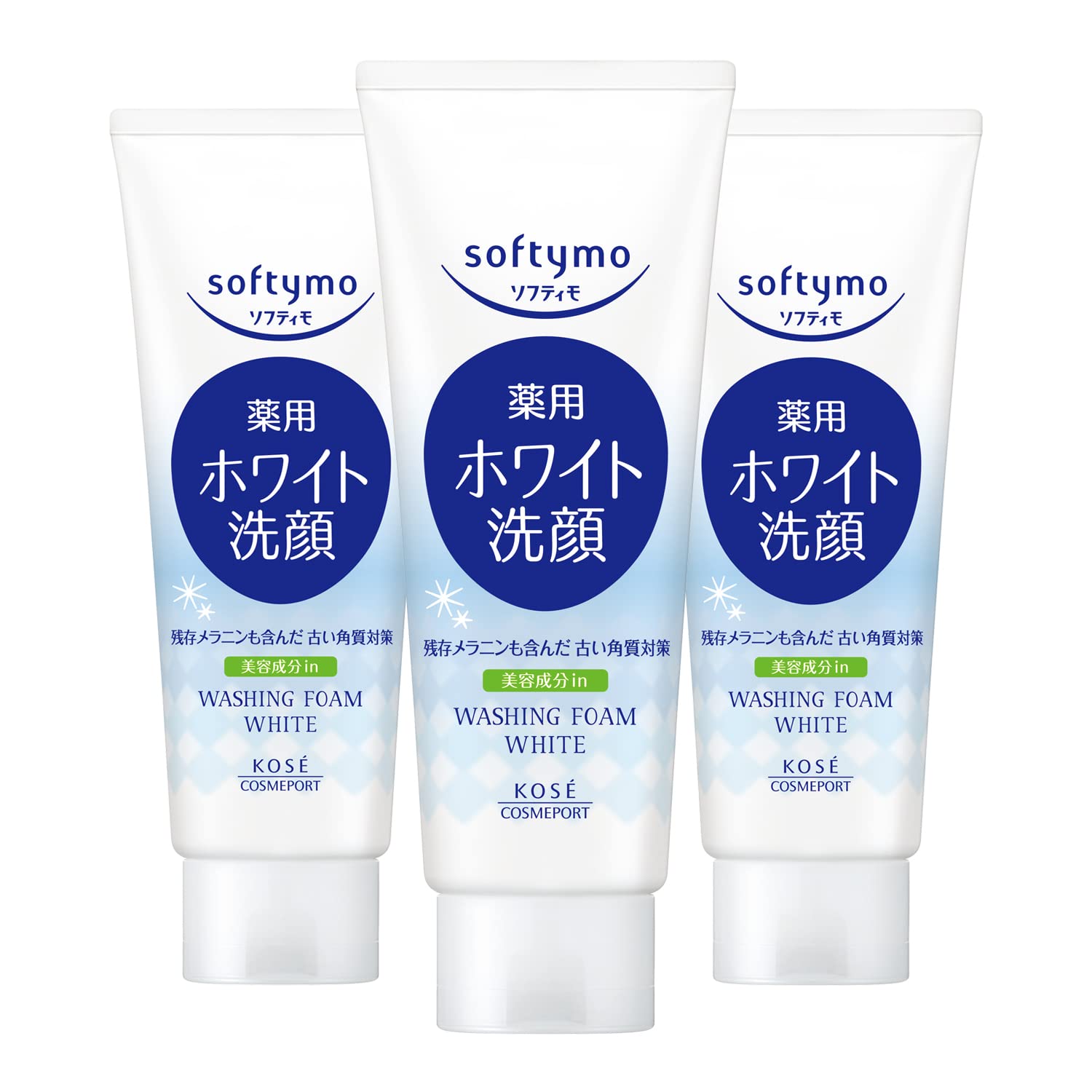 softymo White Facial Cleansing Foam 150g for Gentle Exfoliation
