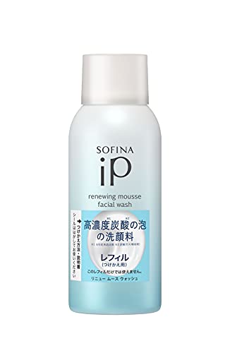 Sofina iP Mousse Nettoyante Renouvelante 【Produit Nettoyant à Base de Poussière de Charbon】 Recharge 200 Grammes