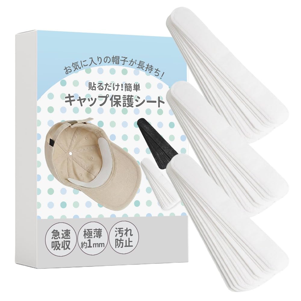 SOWAKA Disposable Sweat Absorbent Sheets for Hats 30 Count
