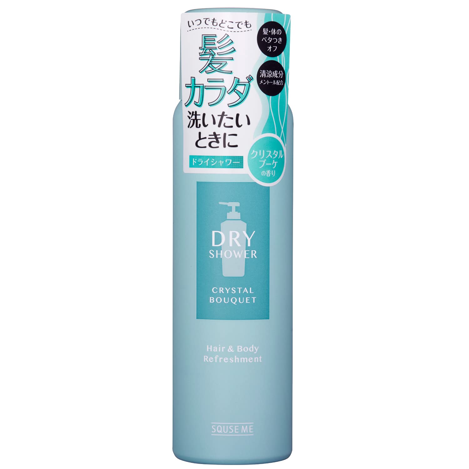Squeezy Dry Shower Crystal Bouquet 80g
