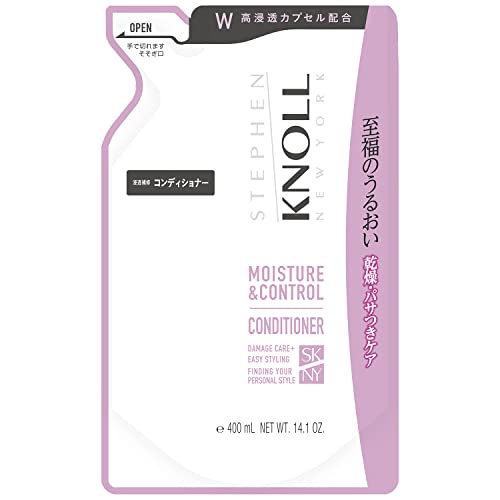 STEPHEN KNOLL Moisture Control Conditioner Refill 400ml Hydrating Repair Dryness Frizz Amino Acids Silicone-Free