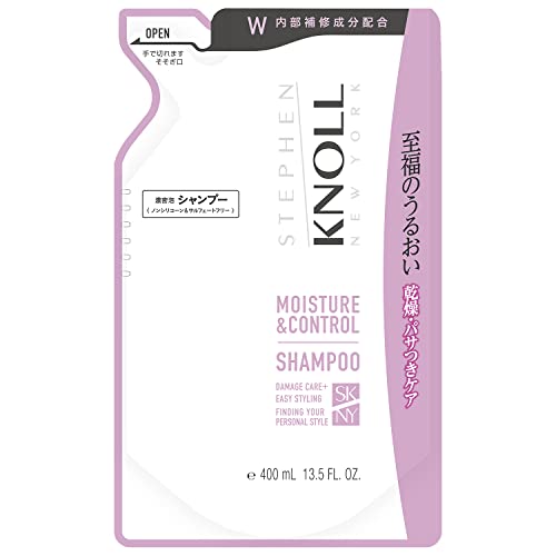 STEPHEN KNOLL Moisture Control Shampoo Refill 400ml Hydration Repair Dryness Frizz Amino Acids Non-Silicone