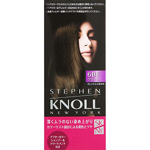 STEPHEN KNOLL Color Couture Cream Hair Color for Gray Coverage, 6BE Beige Brown, 1 Count (x 1)