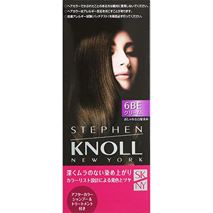 STEPHEN KNOLL Color Couture Cream Hair Color for Gray Coverage, 6BE Beige Brown, 1 Count (x 1)