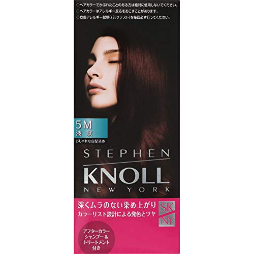 STEPHEN KNOLL Color Couture Liquid Hair Color for Gray Hair, 5M Deep Marron Brown, 1 Application