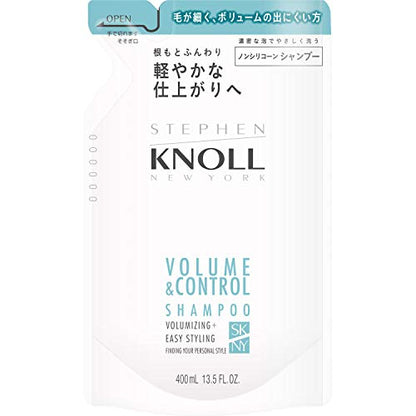 STEPHEN KNOLL Volume Control Shampoo Refill 400mL for Fine Hair