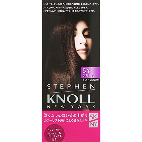 STEPHEN KNOLL Color Couture Cream Hair Color for Gray Hair, 5Y Deep Yellow Brown, 1 Item (x 1)