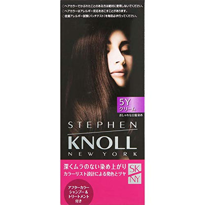 STEPHEN KNOLL Color Couture Cream Hair Color for Gray Hair, 5Y Deep Yellow Brown, 1 Item (x 1)