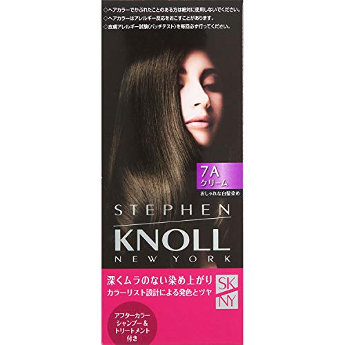 STEPHEN KNOLL Color Couture Cream Hair Color for Gray Hair, 7A Light Ice Brown, 1 Item (x 1)